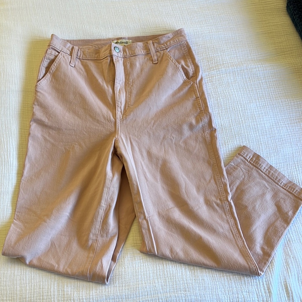 NWT Madewell Carpenter Workwear Utility Pants in Mauve, Size 30